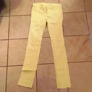 RVCA light yellow skinny jeans